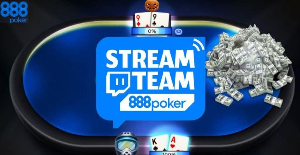 888poker Forms a Team to Stream on Twitch