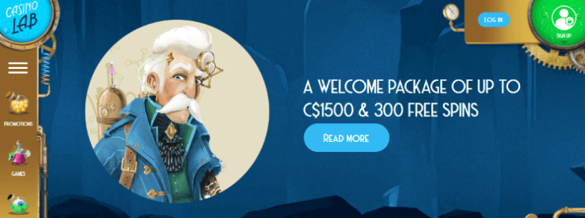 Casino Lab Welcome Bonus