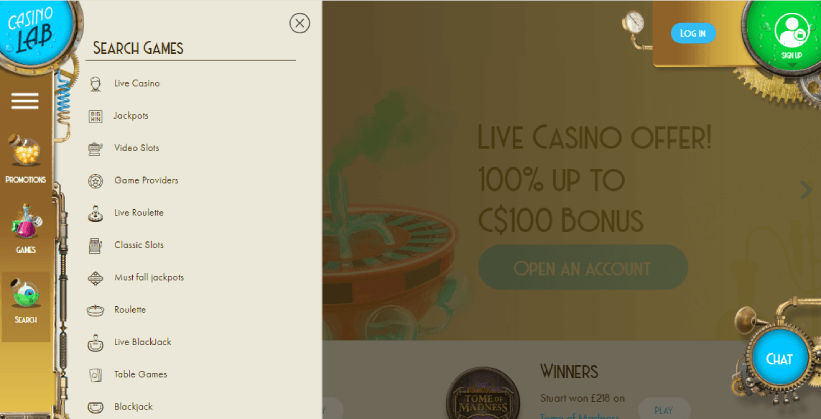Features Casino Lab