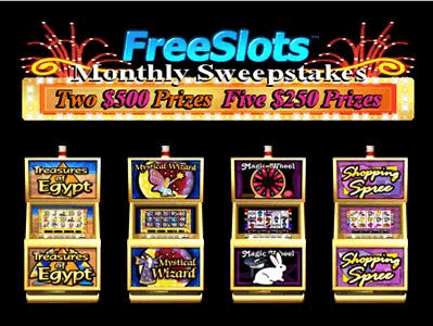 Free Slots Monthly Sweepstakes