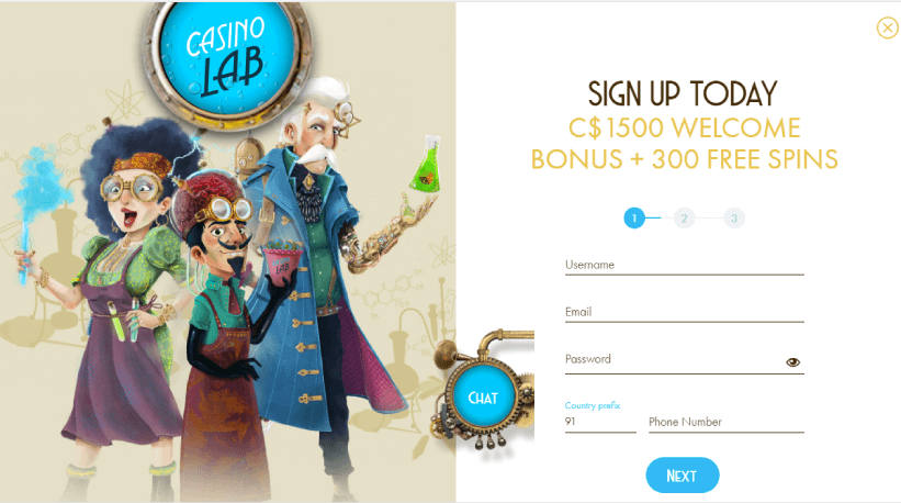 How to Sign Up with Casino lab