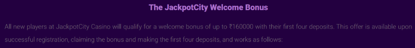 Jackpotcity Features