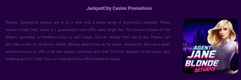 Jackpotcity Promotions