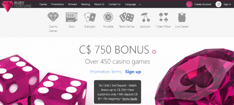 Ruby Fortune Casino Review