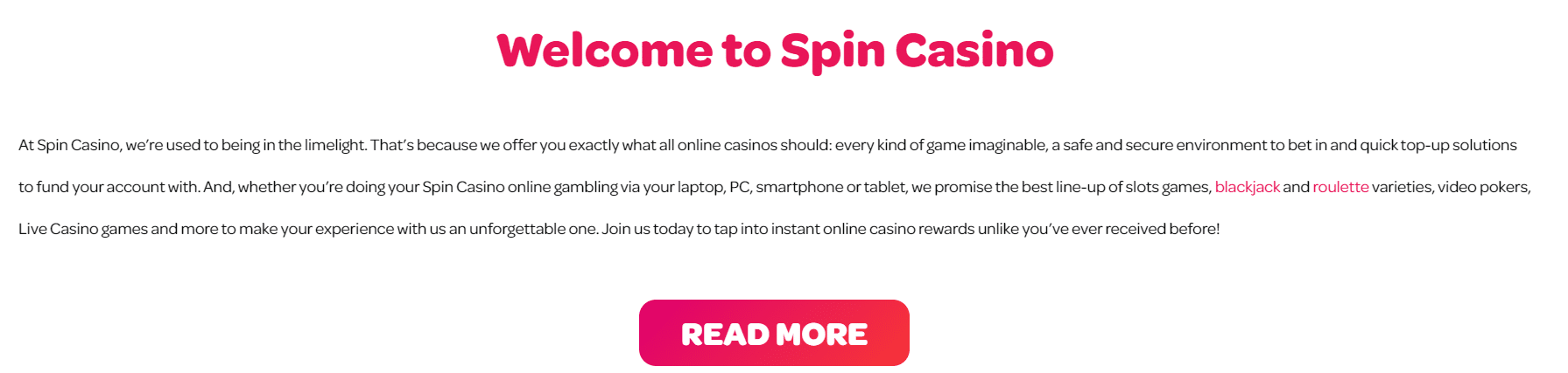 about spin casino