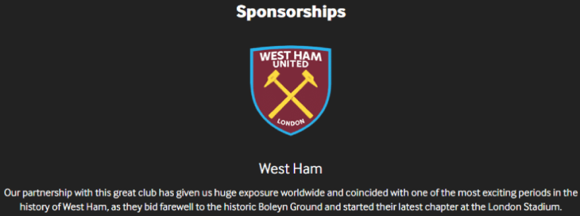 Betway Sponsorships