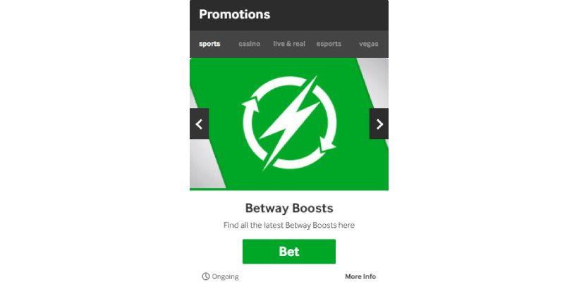 Betway online Promotions