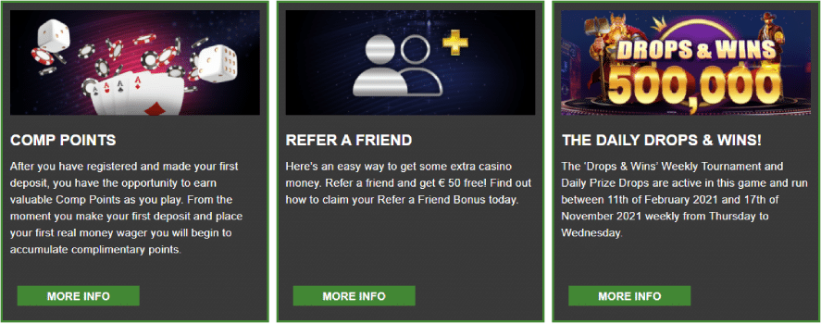 Casino Tropez by Bonuses and Promotions