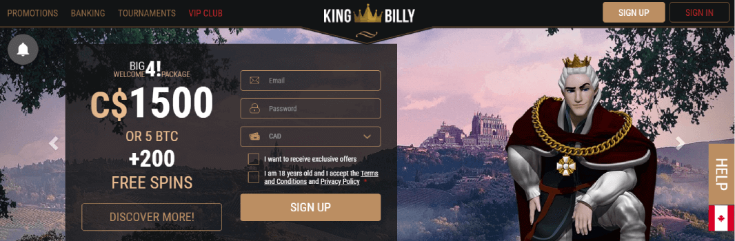 King Billy Interface