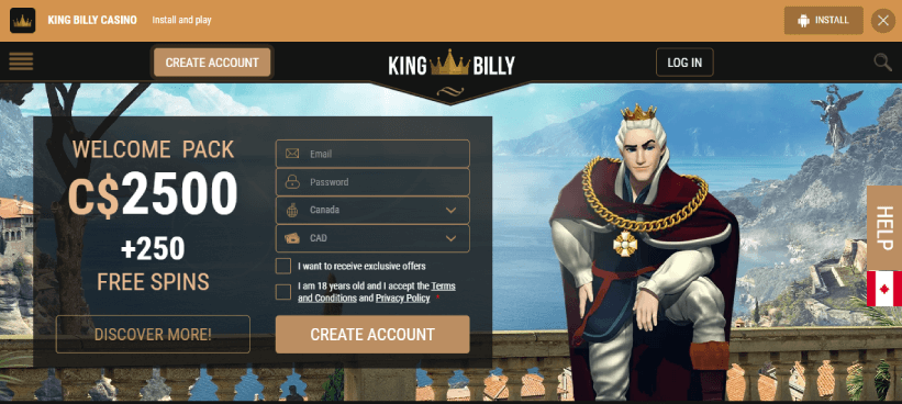 King billy casino