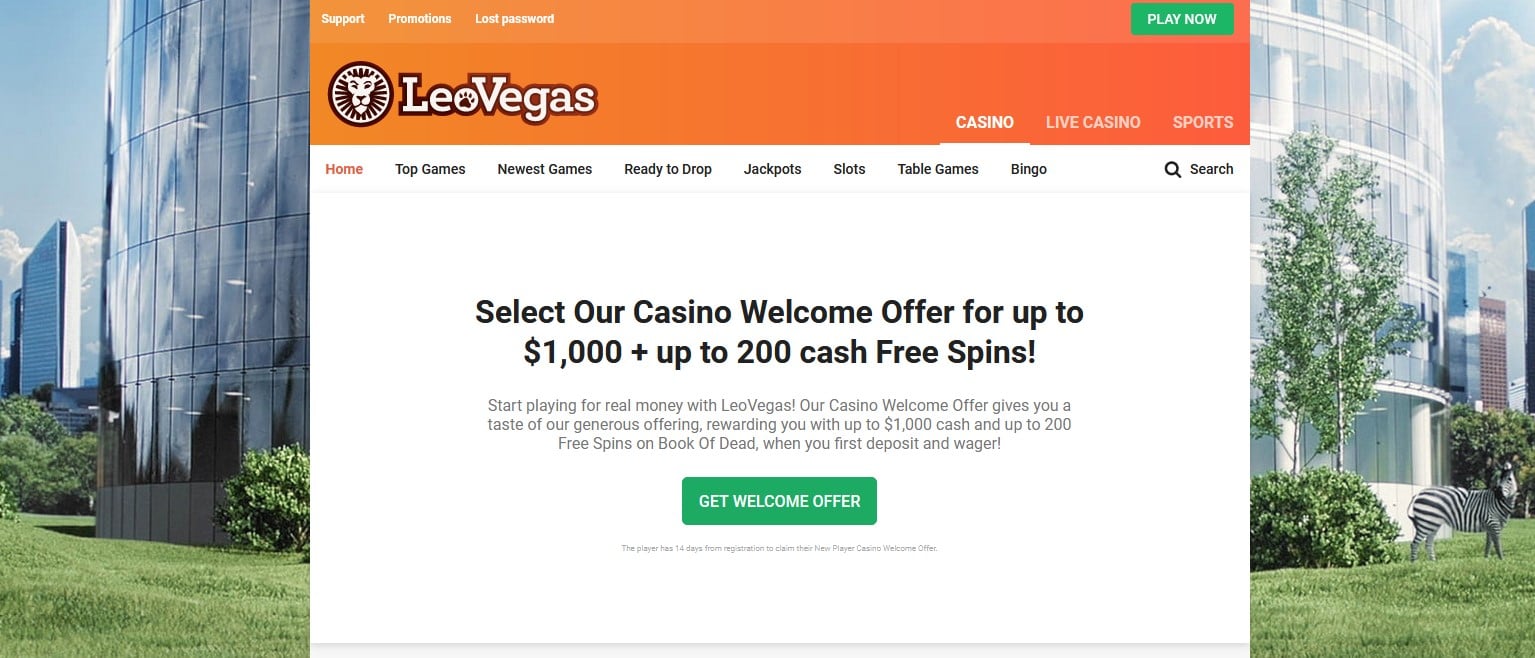 Leovegas Casino Review