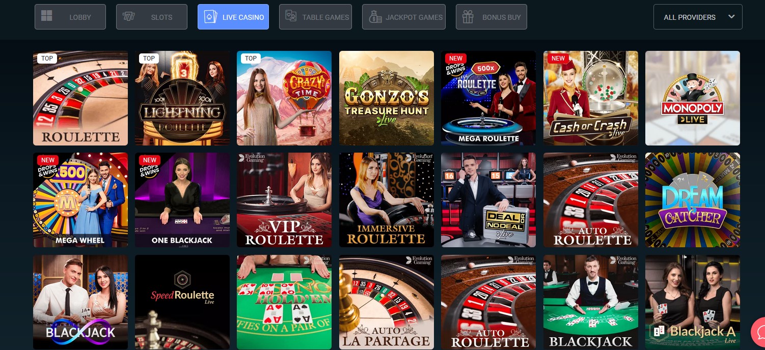 Live Dealer Casino Games