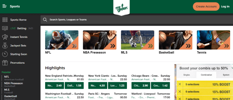 Mr Green Casino Canada Sports Betting