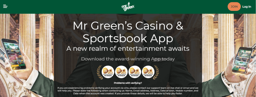 Mr Green Casino Mobile Gaming