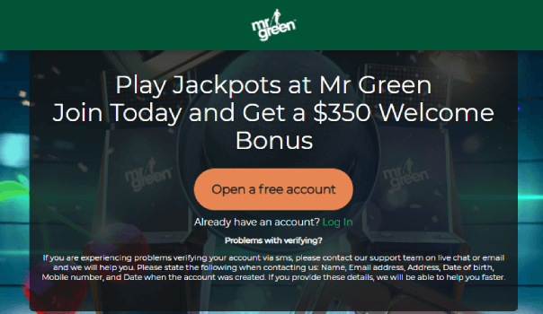 Mr Green Jackpot Games