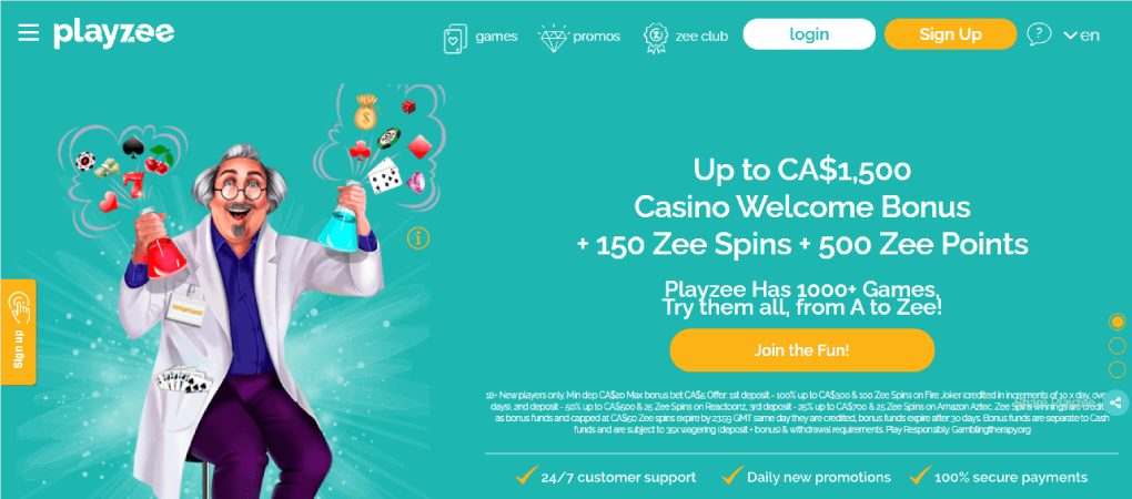 PlayZee Casino Review