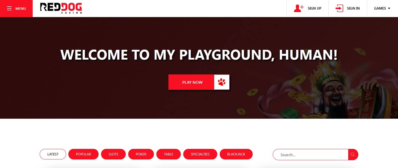 Red Dog Casino Games and Online Pokies