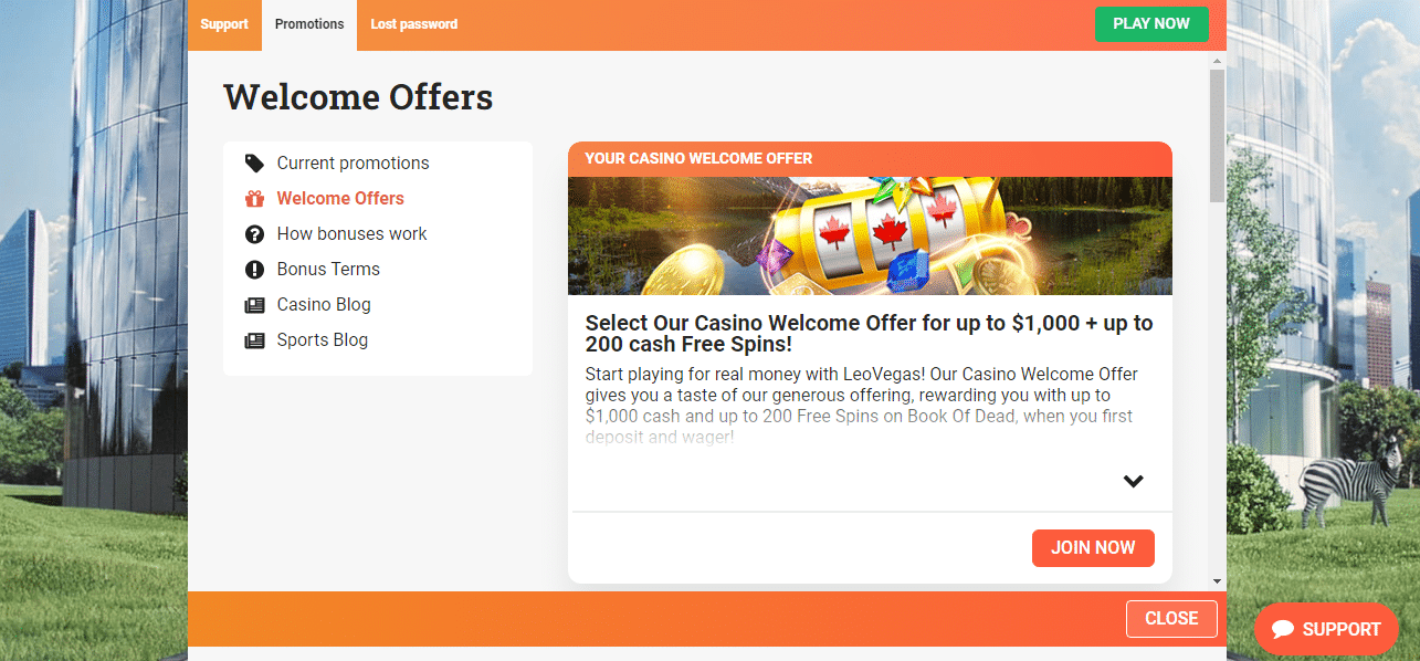 Welcome Offers
