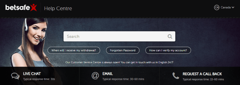 Betsafe Casino Customer Support