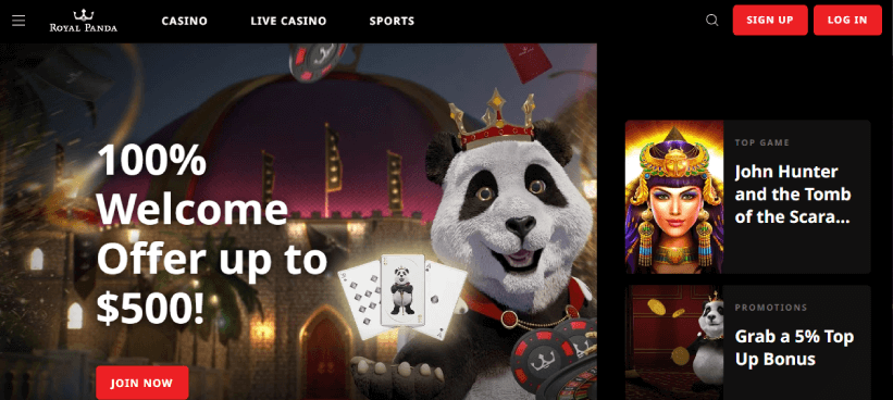 Royal Panda - Canadian online casino