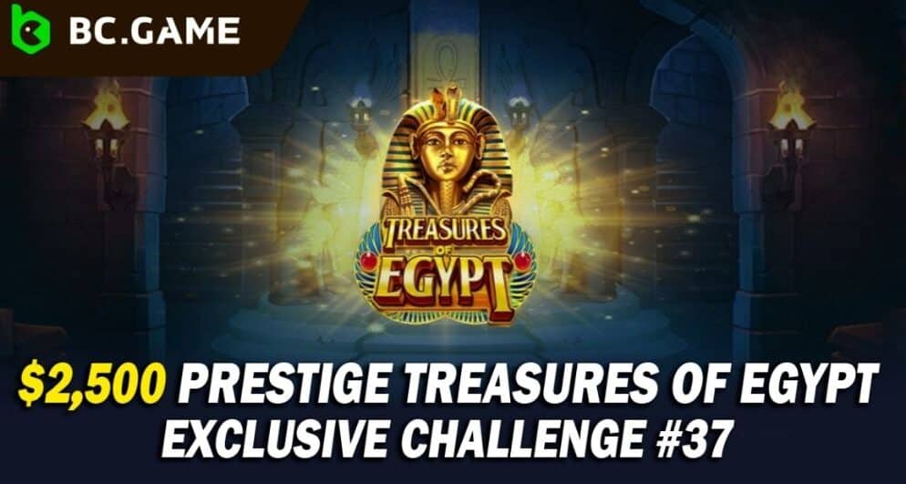 BC.GAME Offers a $2.5k Challenge with Prestige Treasures of Egypt