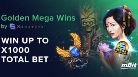 Spinomenal Golden Mega Wins Is Now Live on mBit Casino