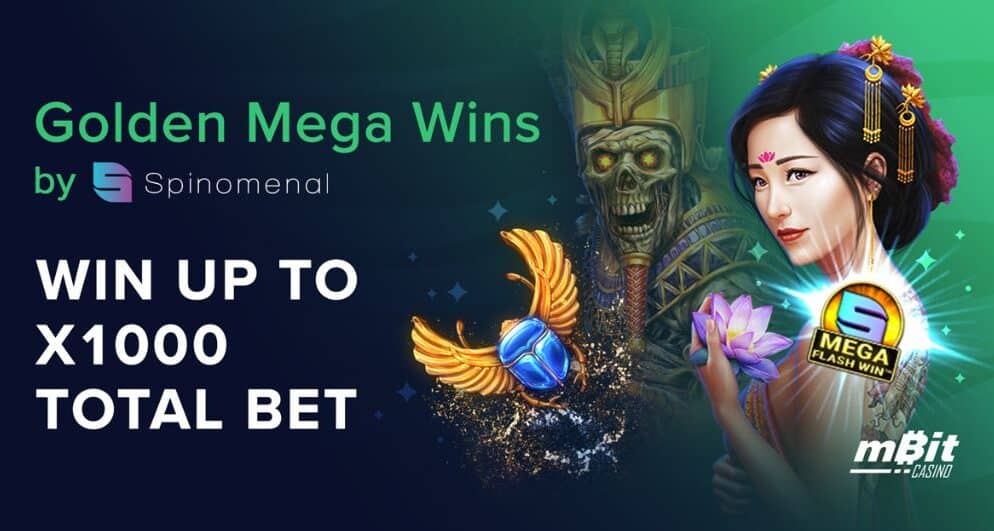 Spinomenal Golden Mega Wins Is Now Live on mBit Casino