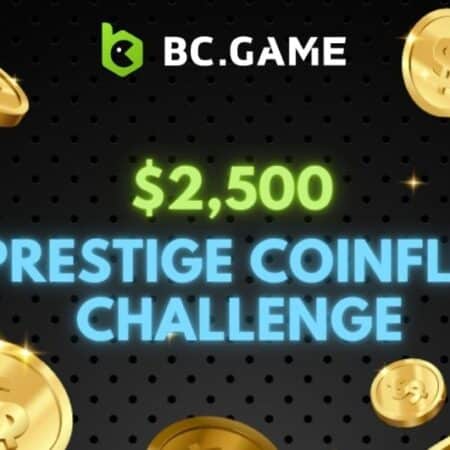 BC.GAME’s Coinflip challenge comes with a $2,500 prize pool