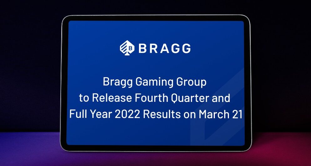 Bragg Gaming Group to declare yearly 2022 results