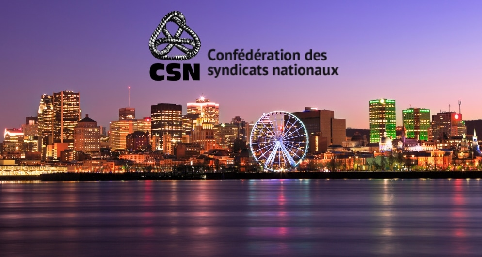 Members of CSN to demonstrate protest in Montreal