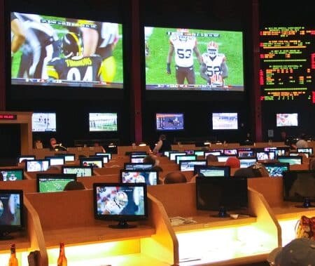 Turning Stone Casino’s new sports and betting lounge on cards